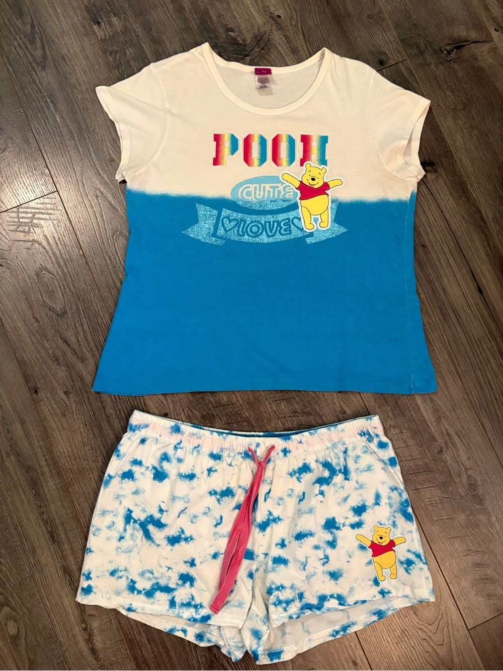 Vintage Disney Winnie The Pooh Pajamas set 100% Cotton